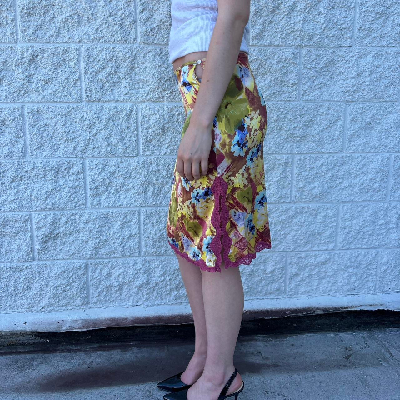 Dior by Galliano silk skirt