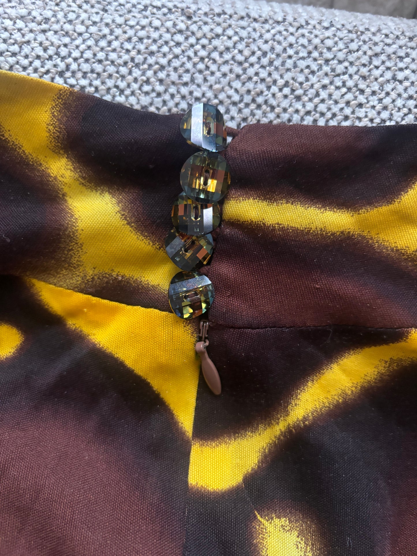 FW2000 Gianni Versace Couture Printed Dress