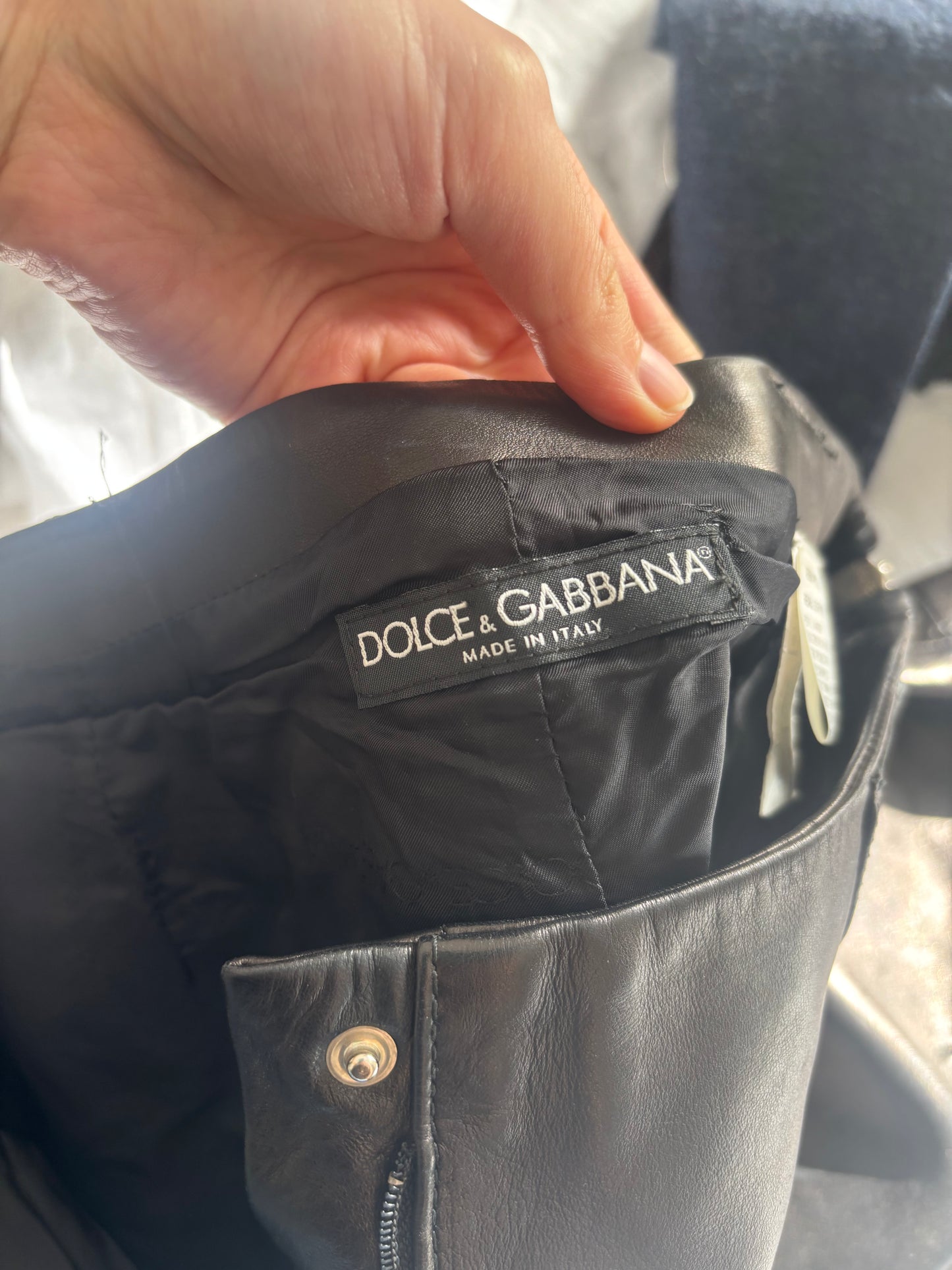 Dolce & Gabbana SS2000 Lambskin Leather Pants