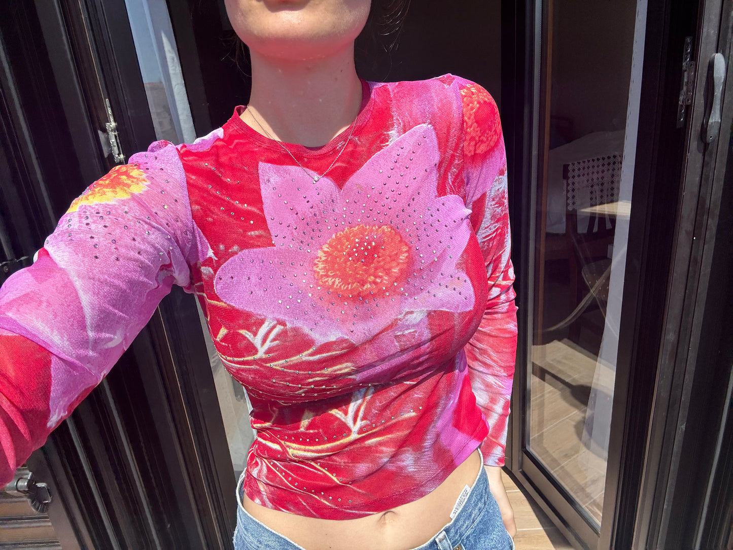 SS2000 Roberto Cavalli Sequined top