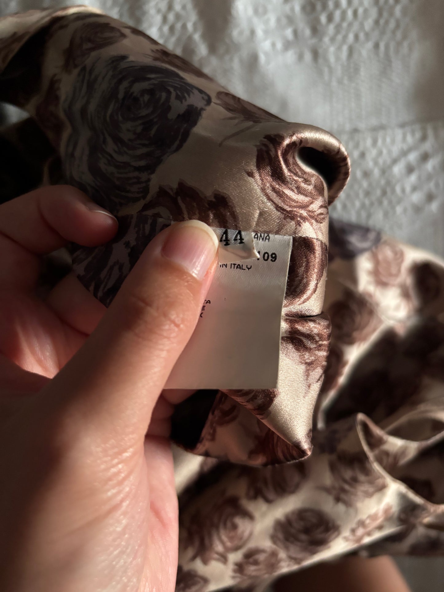 FW1996 Dolce & Gabbana Silk Runway Dress Modeled by Kate Moss