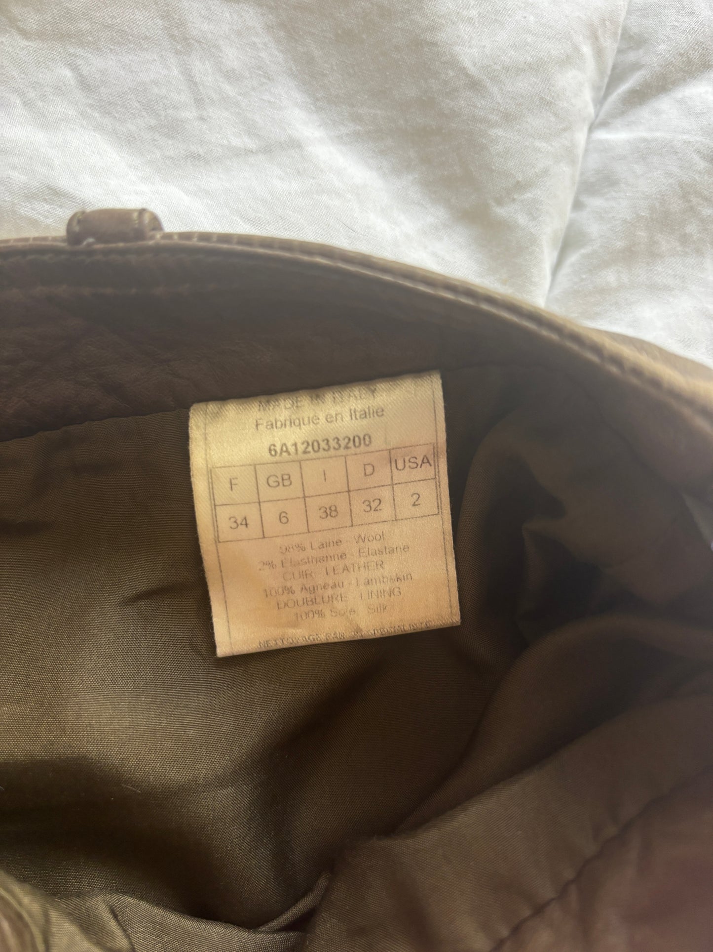 Christian Dior Wool & Leather Mini Skirt