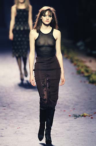 FW1998 Chloé by Stella McCartney runway beaded skirt