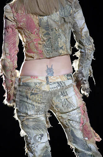 FW2001 Roberto Cavalli Distressed Silk Set