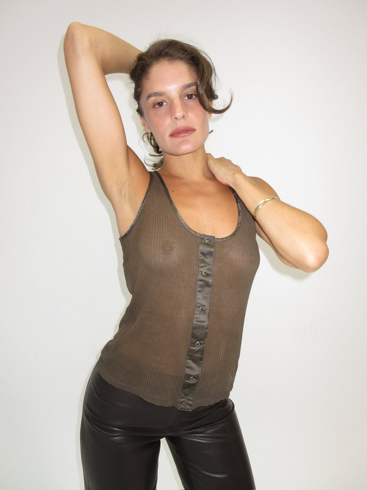 Gucci Brown Tank Top