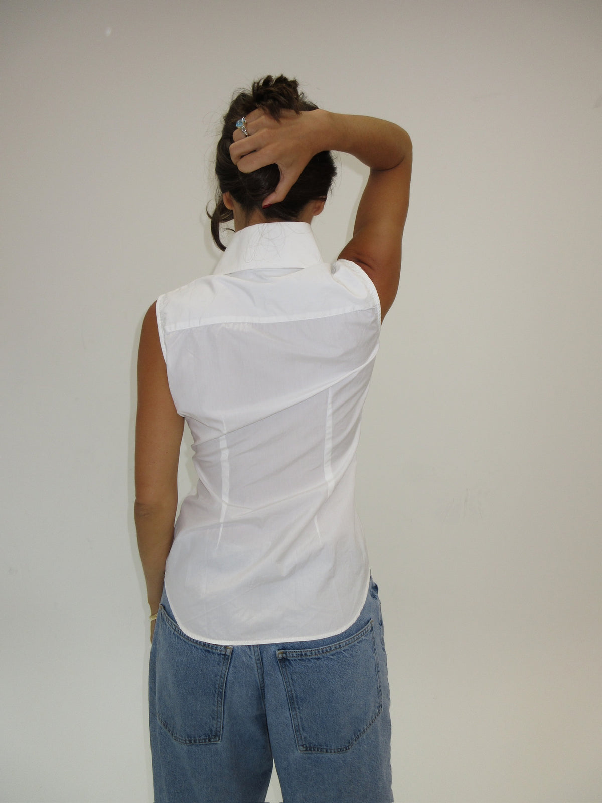 Dolce & Gabbana White Tailored Tank Top