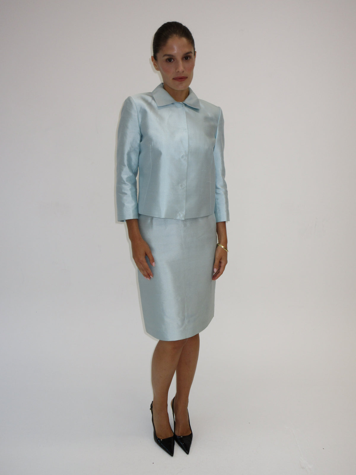 Vintage Dolce & Gabbana silk skirt suit