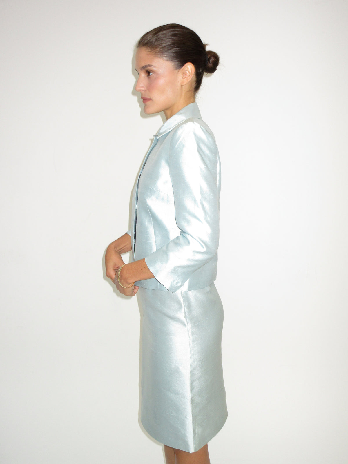 Vintage Dolce & Gabbana silk skirt suit