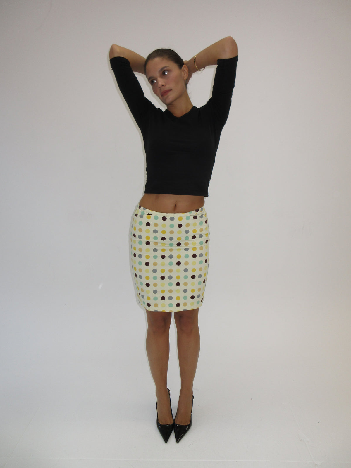 Vintage Prada polka dot skirt