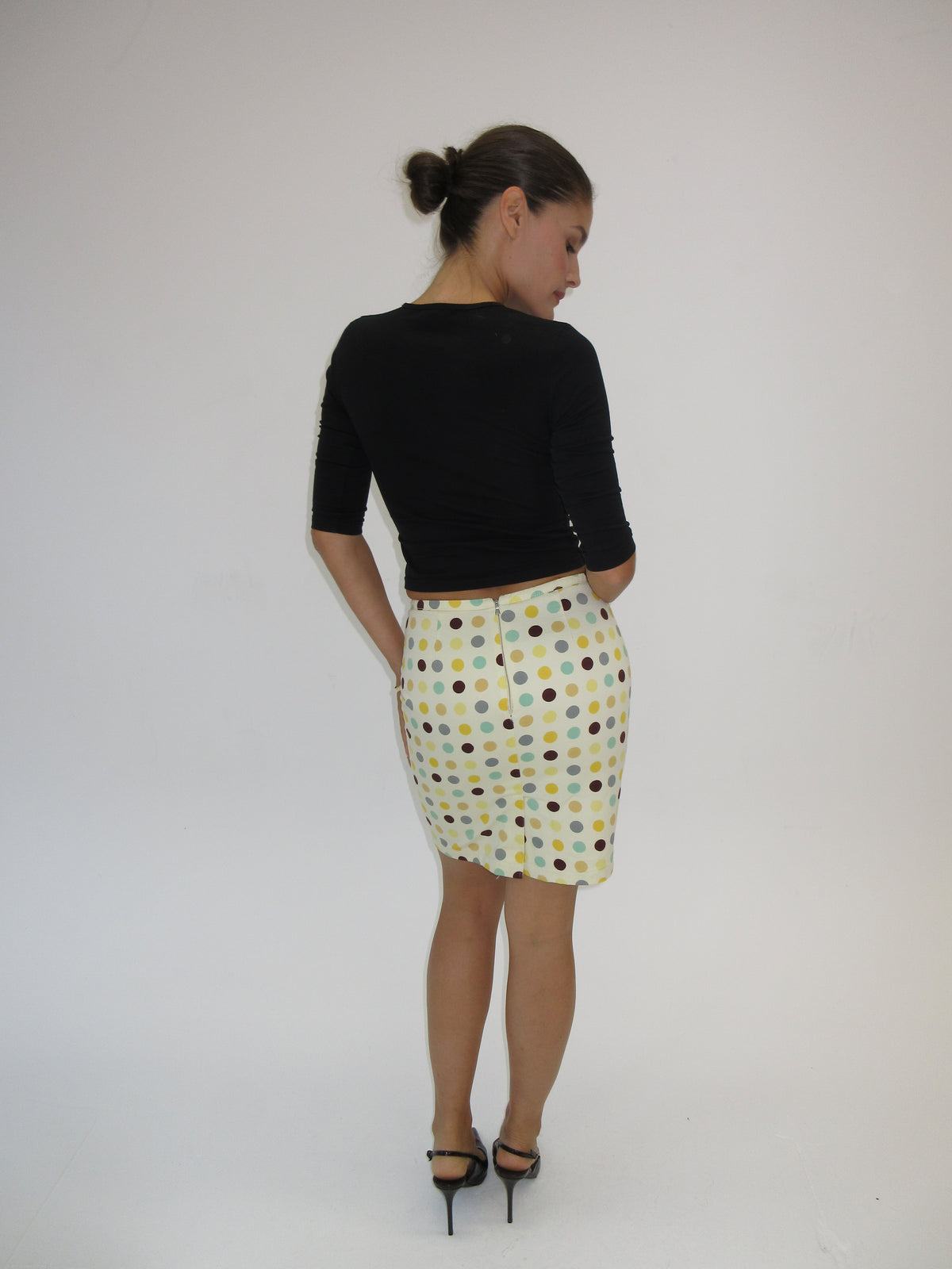 Vintage Prada polka dot skirt