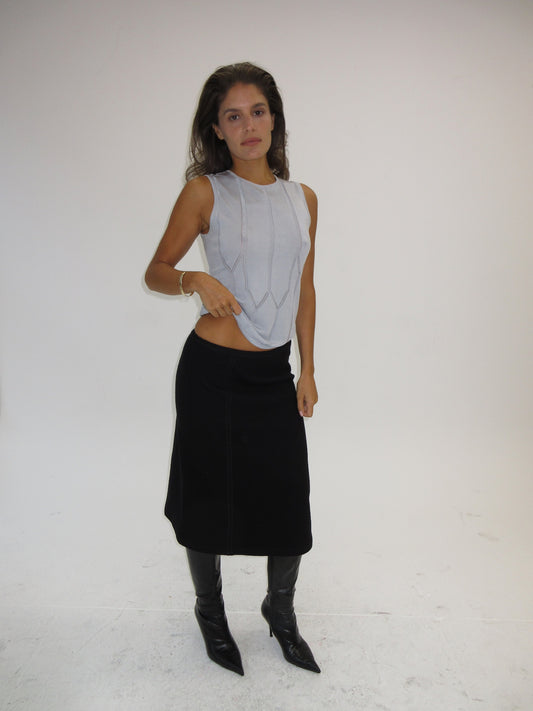 Vintage Alberta Ferretti wool skirt