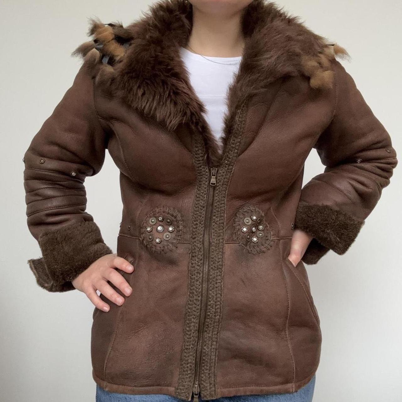 Vintage Roberto Cavalli Leather and Fur Jacket