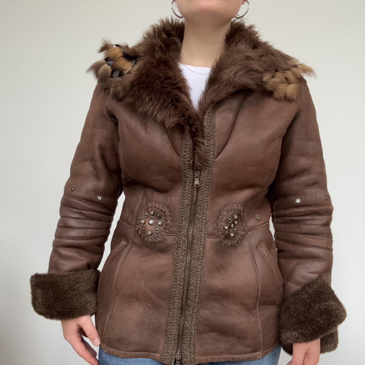 Vintage Roberto Cavalli Leather and Fur Jacket