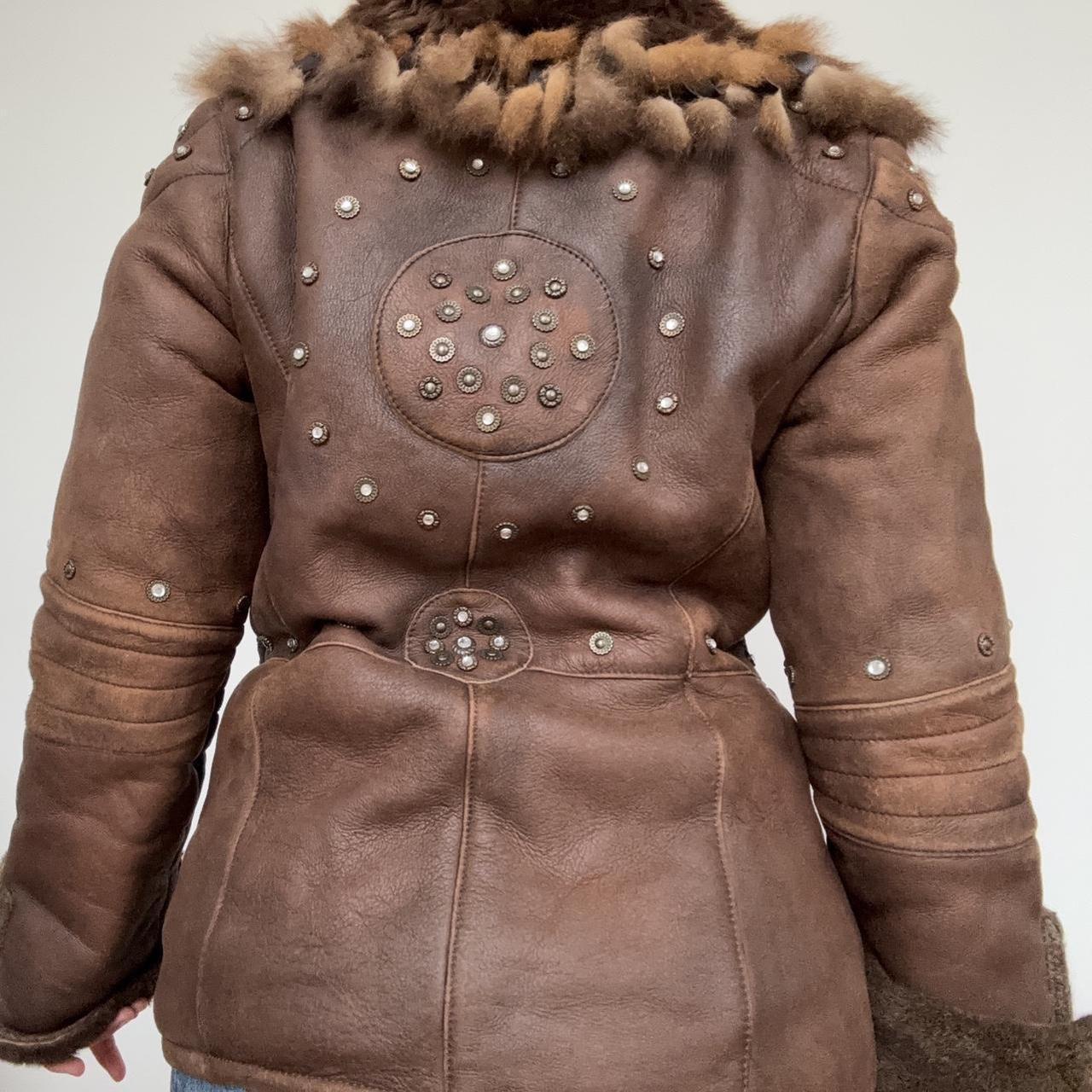 Vintage Roberto Cavalli Leather and Fur Jacket