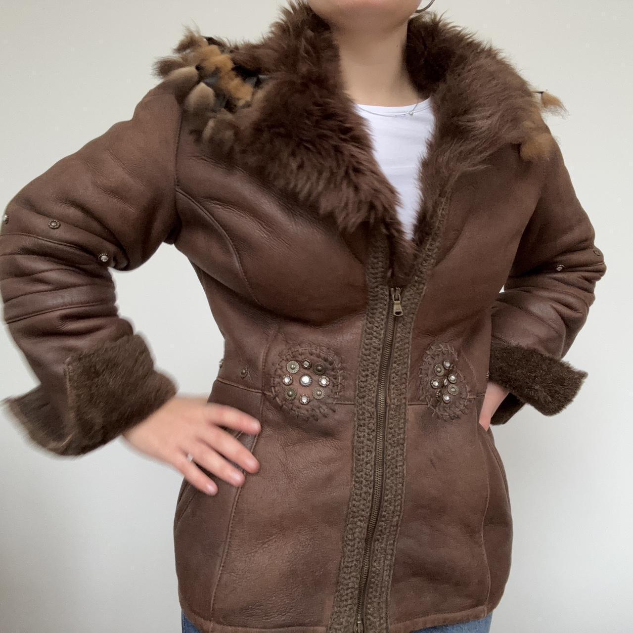 Vintage Roberto Cavalli Leather and Fur Jacket