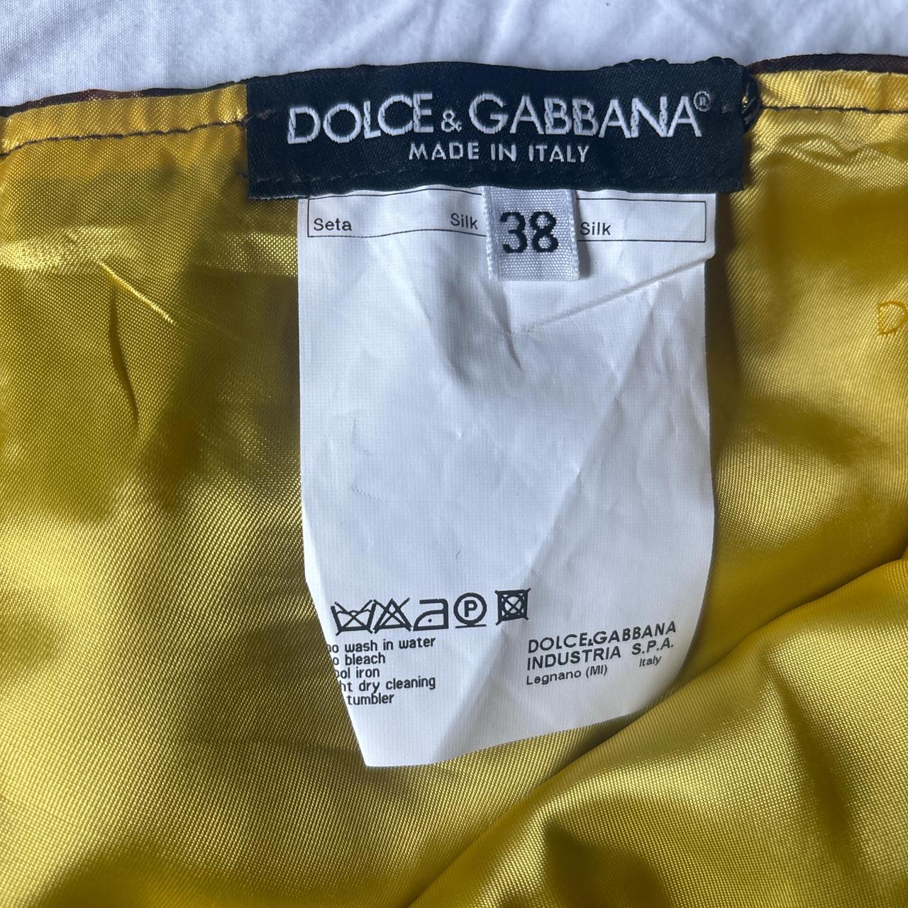 Vintage Silk Giraffe Print Dolce & Gabbana Mini Skirt