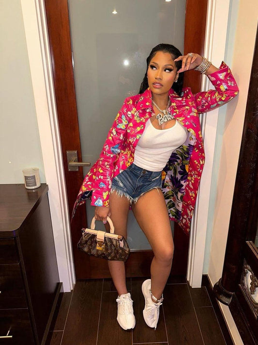 Vintage D&G Butterfly Print Jacket