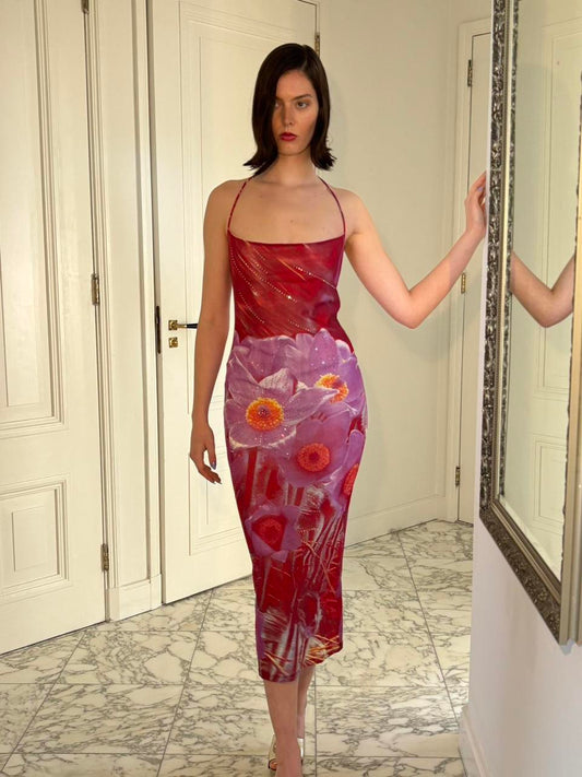 SS 2000 Roberto Cavalli Dress with Crystals