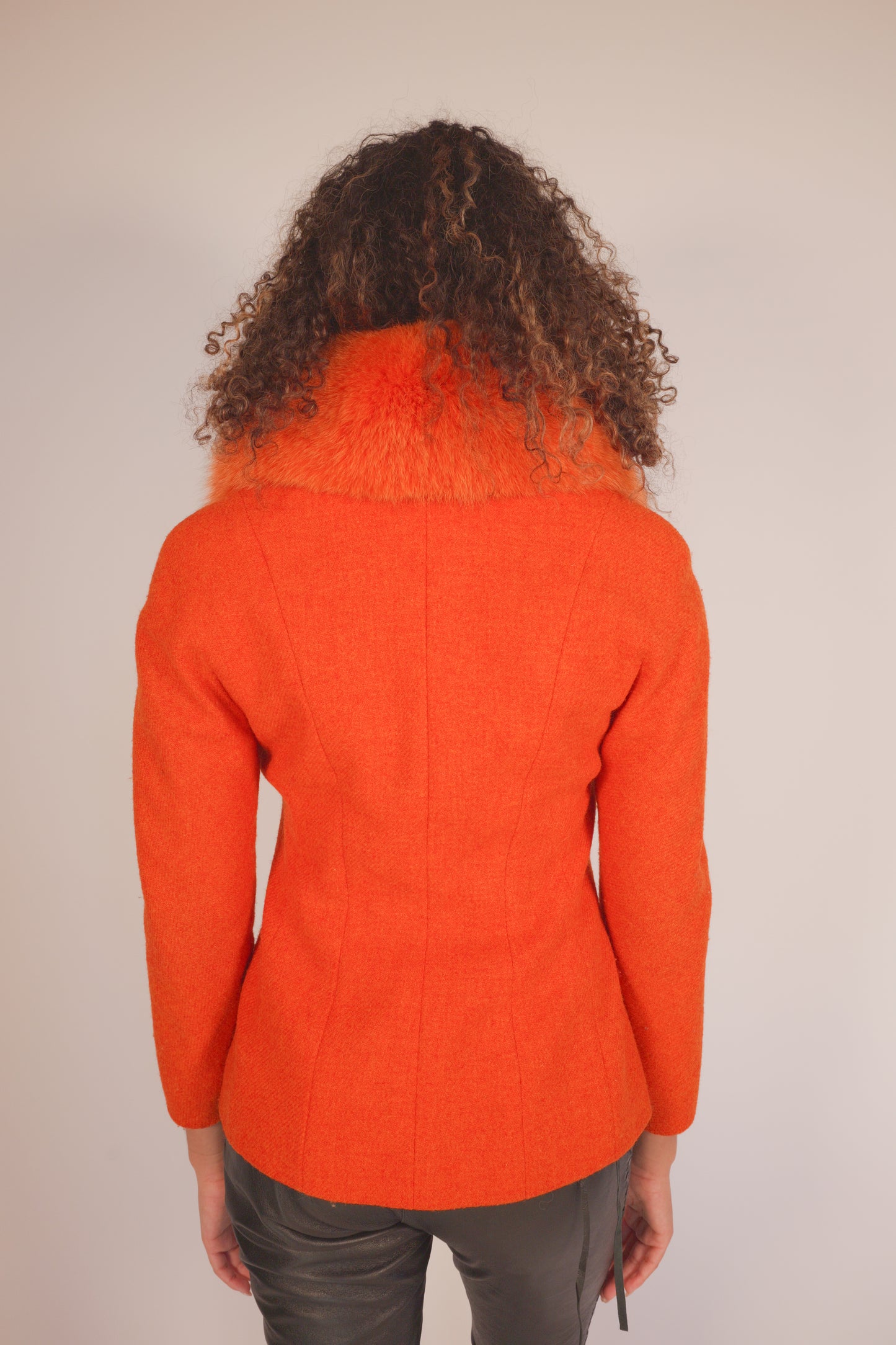 FW1998 Christian Dior by John Galliano orange fox fur jacket