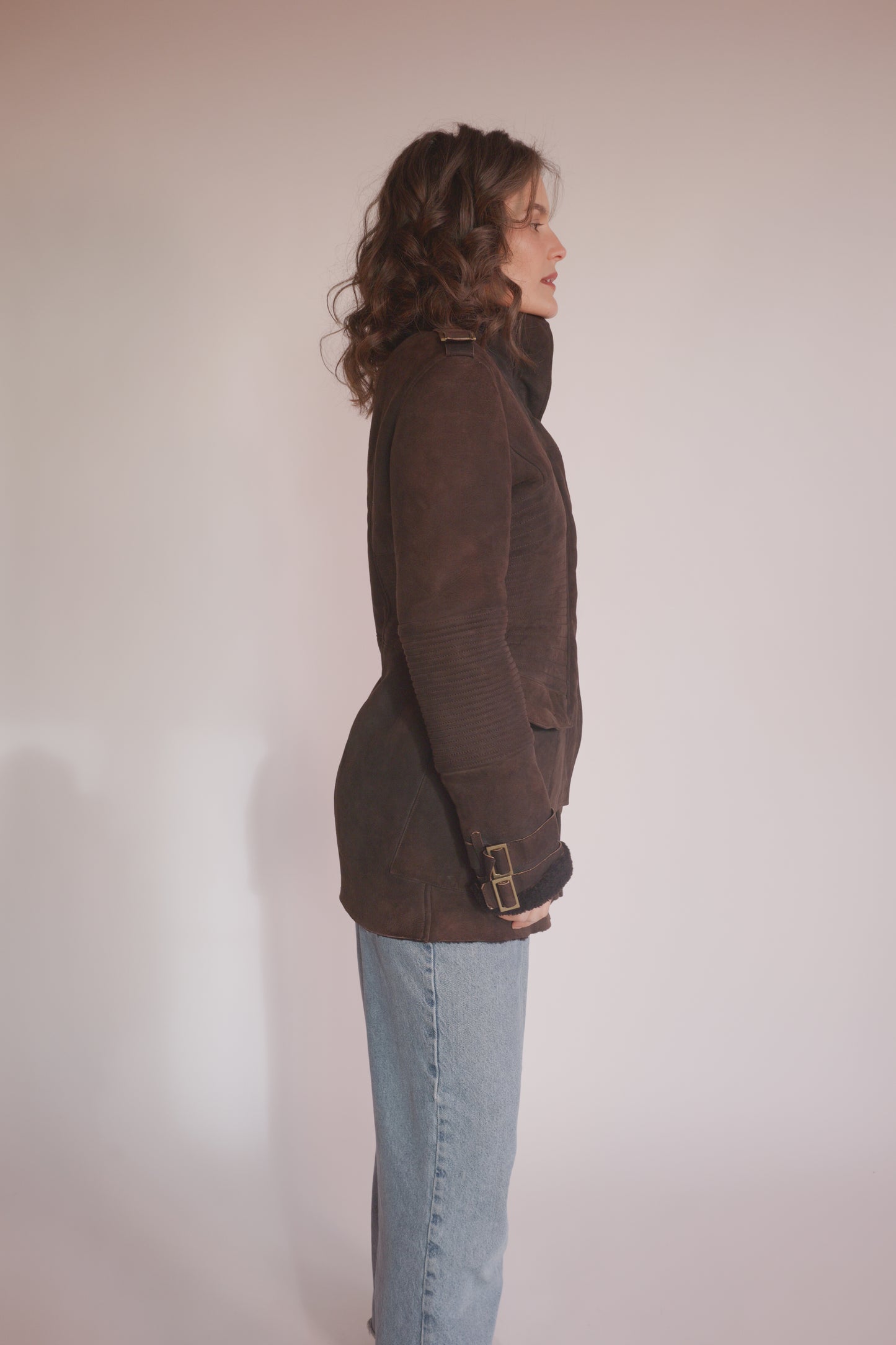 Gucci Suede and Fur Jacket