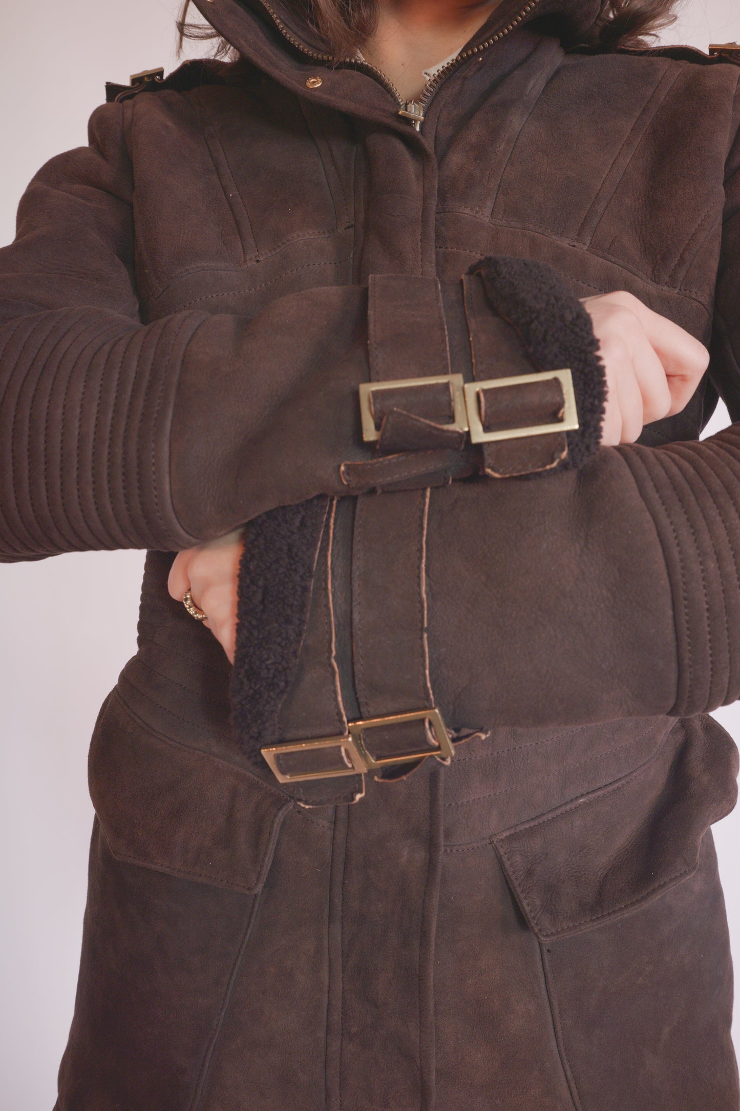 Gucci Suede and Fur Jacket