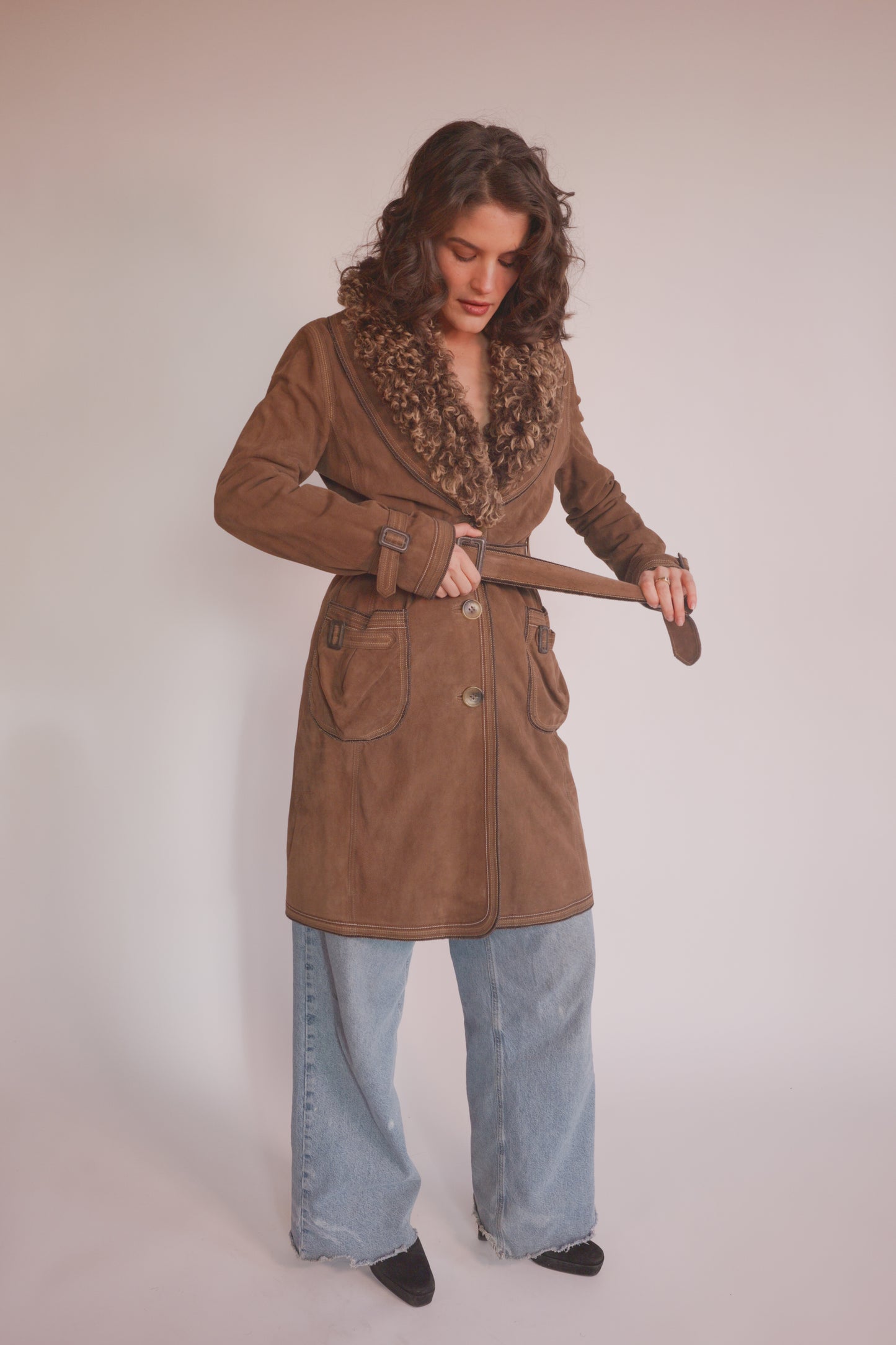 Vintage D&G brown coat