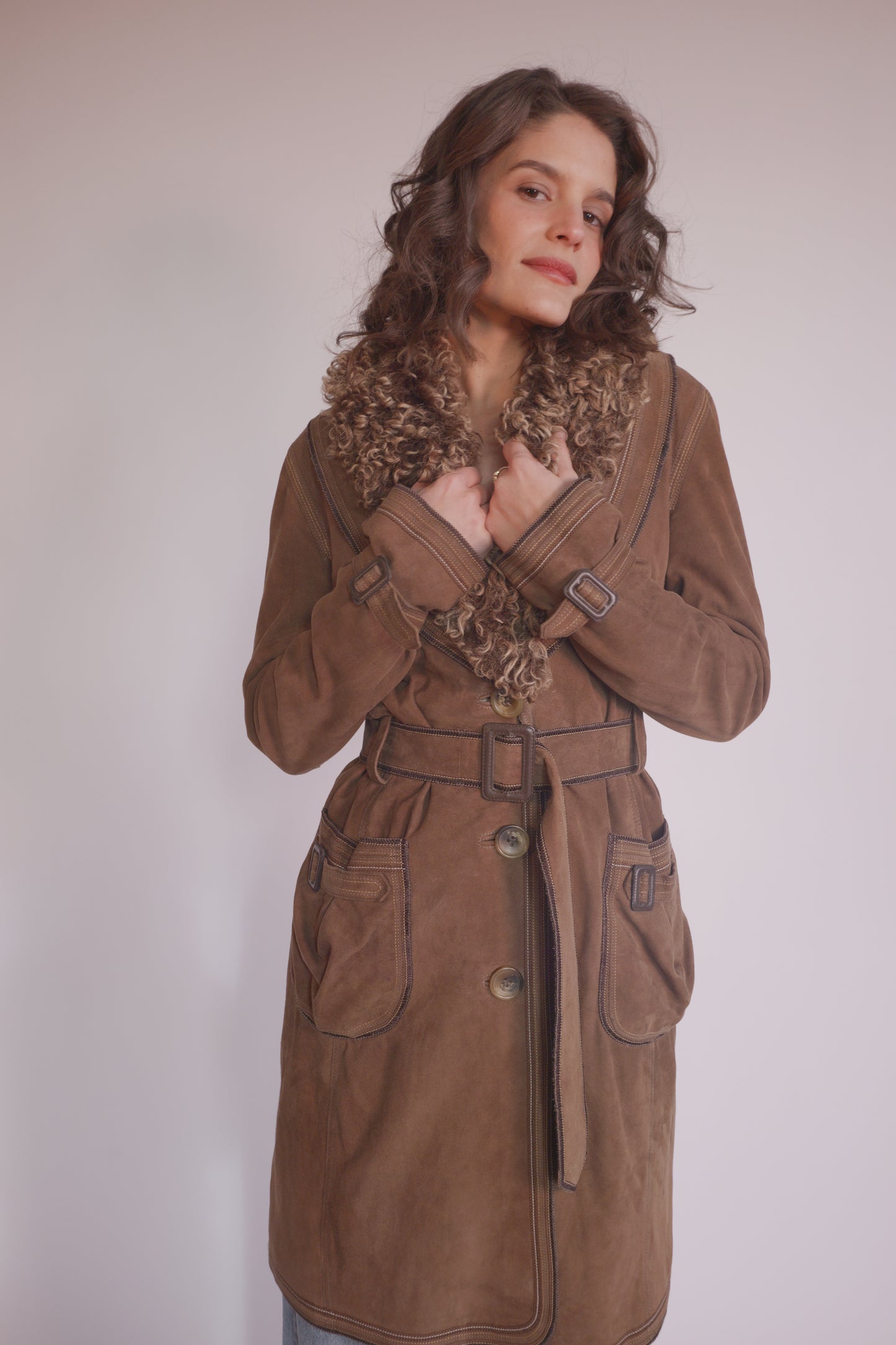 Vintage D&G brown coat