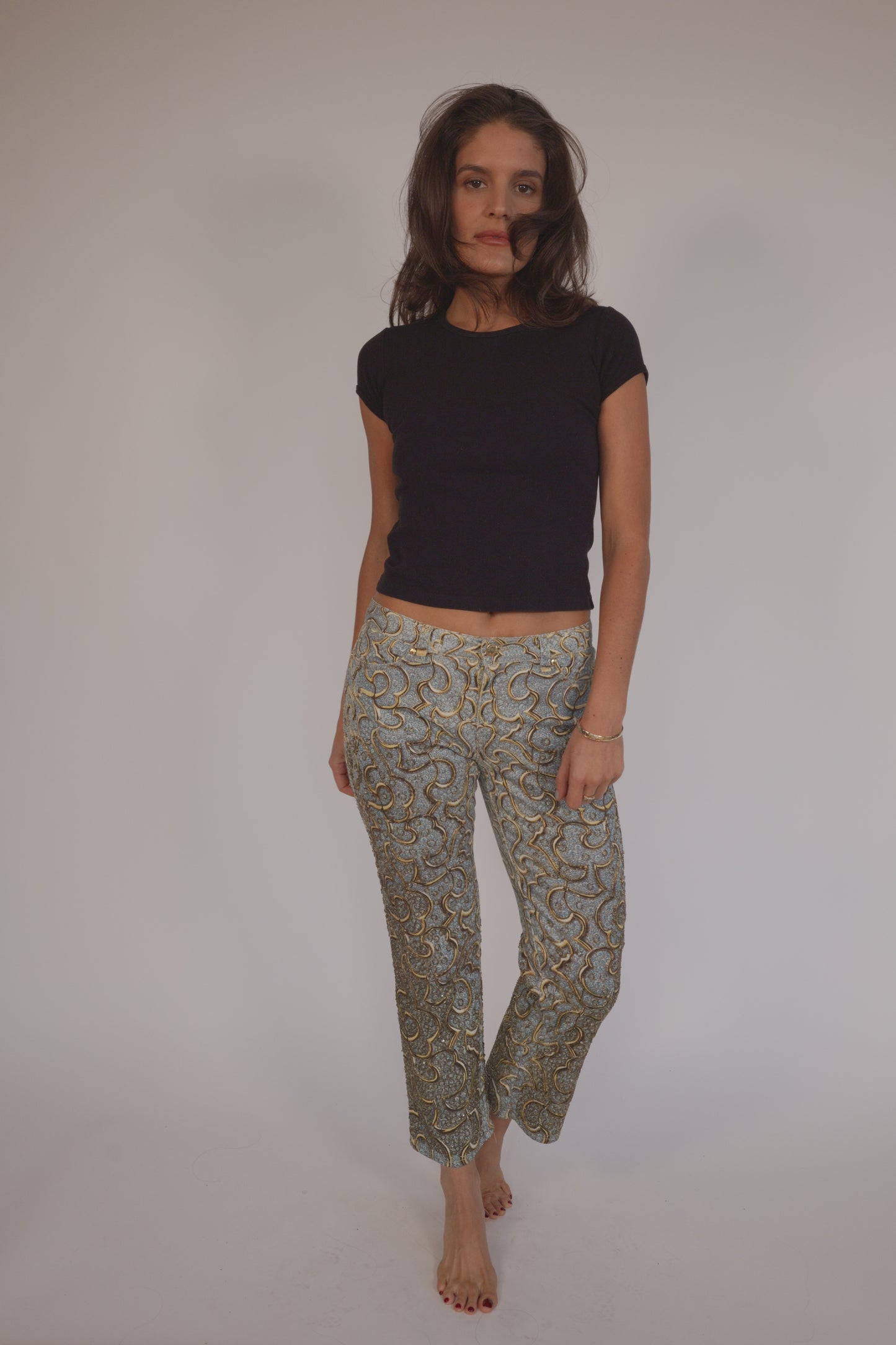 SS2000 Roberto Cavalli beaded pants