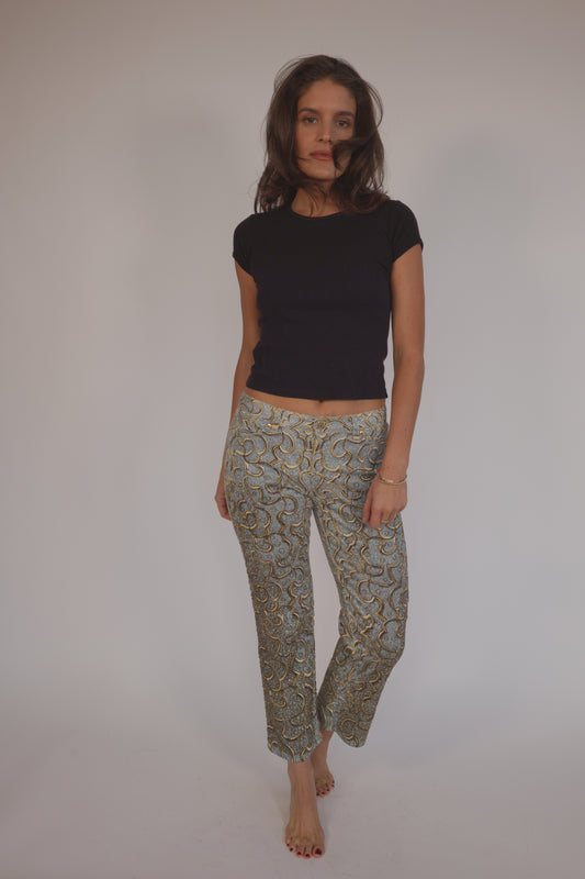 SS2000 Roberto Cavalli beaded pants